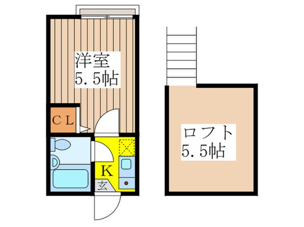 セシ－ル武蔵野の物件間取画像